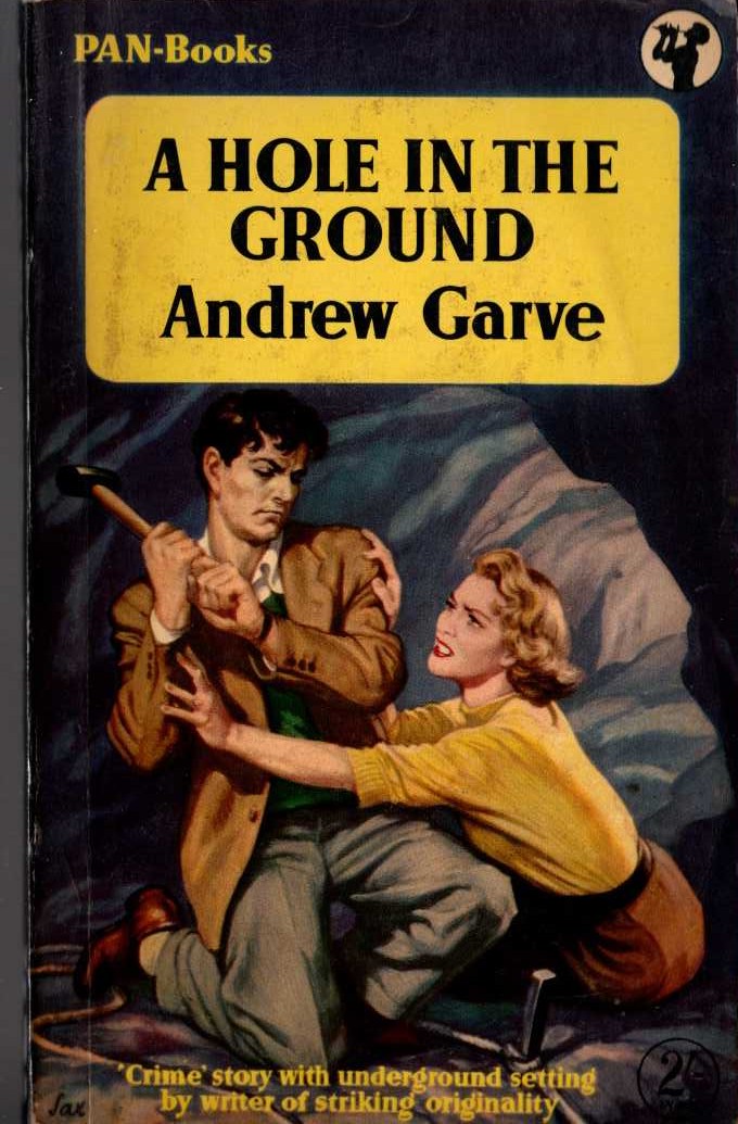 Andrew Garve  A HOLE IN THE GROUND front book cover image
