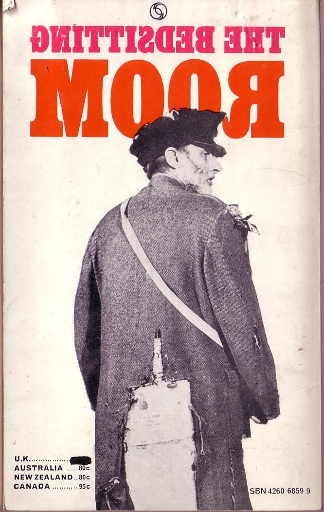 (Spike Milligan & John Antrobus) THE BEDSITTING ROOM magnified rear book cover image