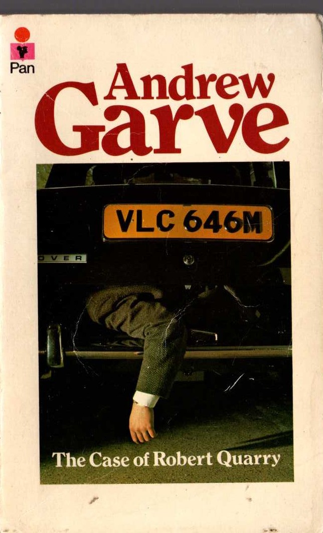 Andrew Garve  THE CASE OF ROBERT QUARRY front book cover image