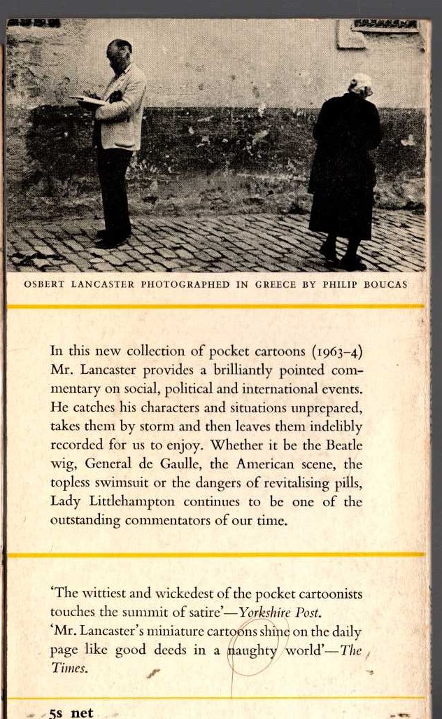 Osbert Lancaster  GRAFFITI magnified rear book cover image