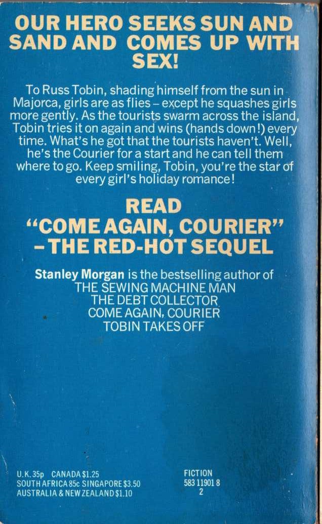 Stanley Morgan  THE COURIER magnified rear book cover image
