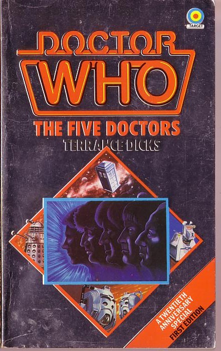 Terrance Dicks  DOCTOR WHO - THE FIVE DOCTORS front book cover image