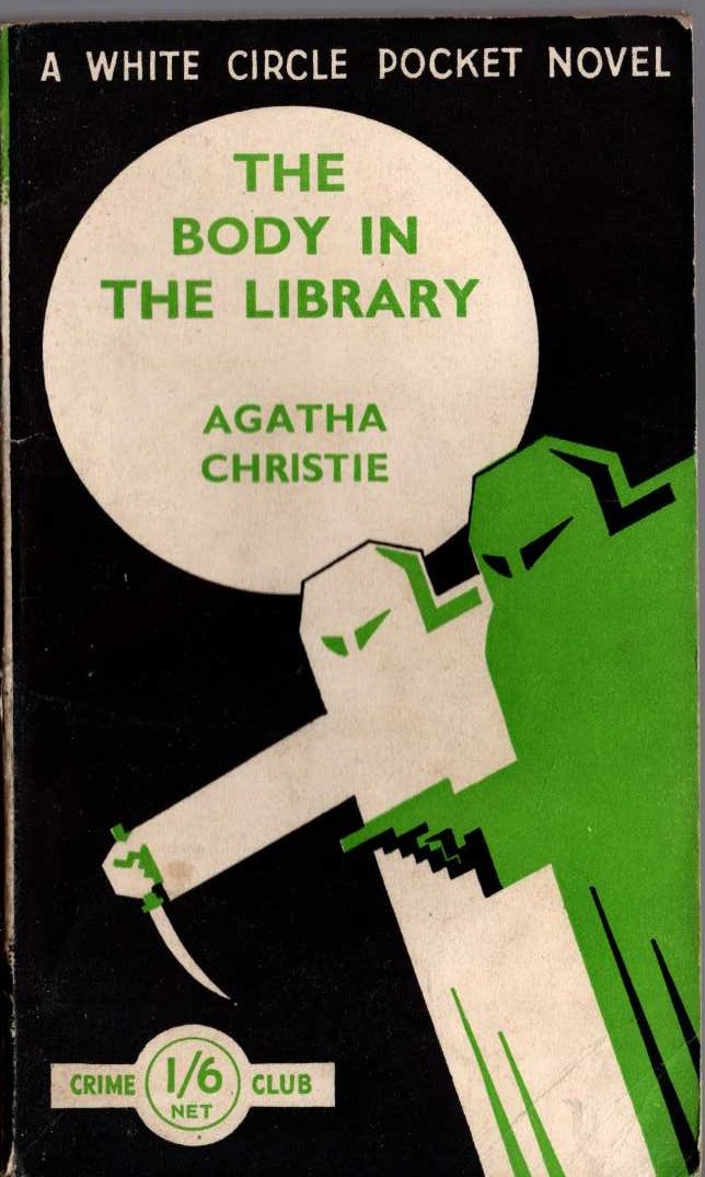 Agatha Christie  THE BODY IN THE LIBRARY front book cover image