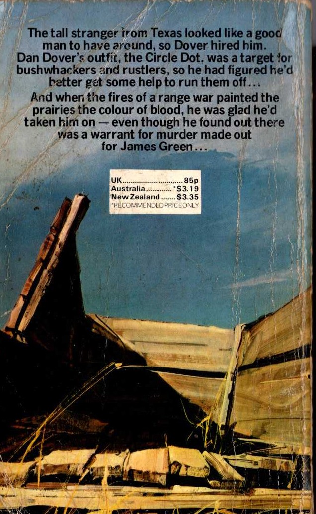 THREE OF A KIND magnified rear book cover image