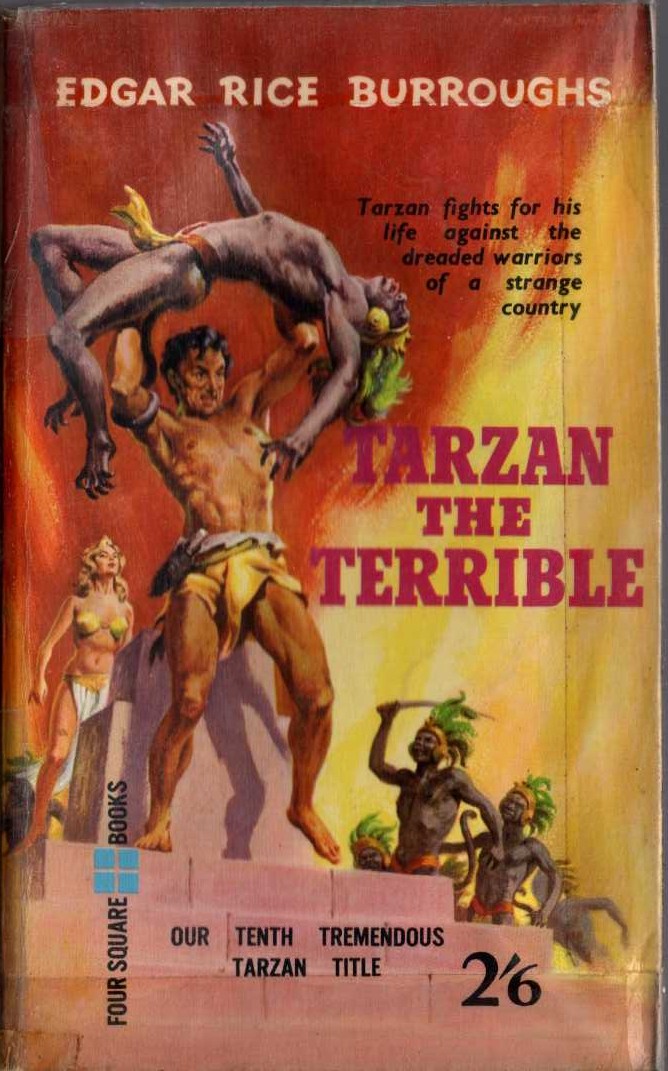 Edgar Rice Burroughs  TARZAN THE TERRIBLE front book cover image