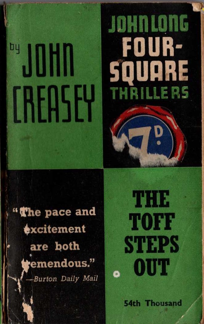 John Creasey  THE TOFF STEPS OUT front book cover image