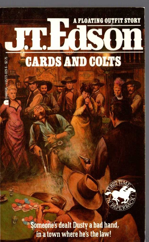 J.T. Edson  CARDS AND COLTS front book cover image