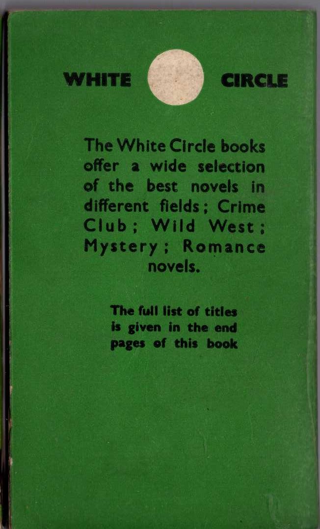 Stuart Palmer  PUZZLE OF THE BLUE BANDERILLA magnified rear book cover image