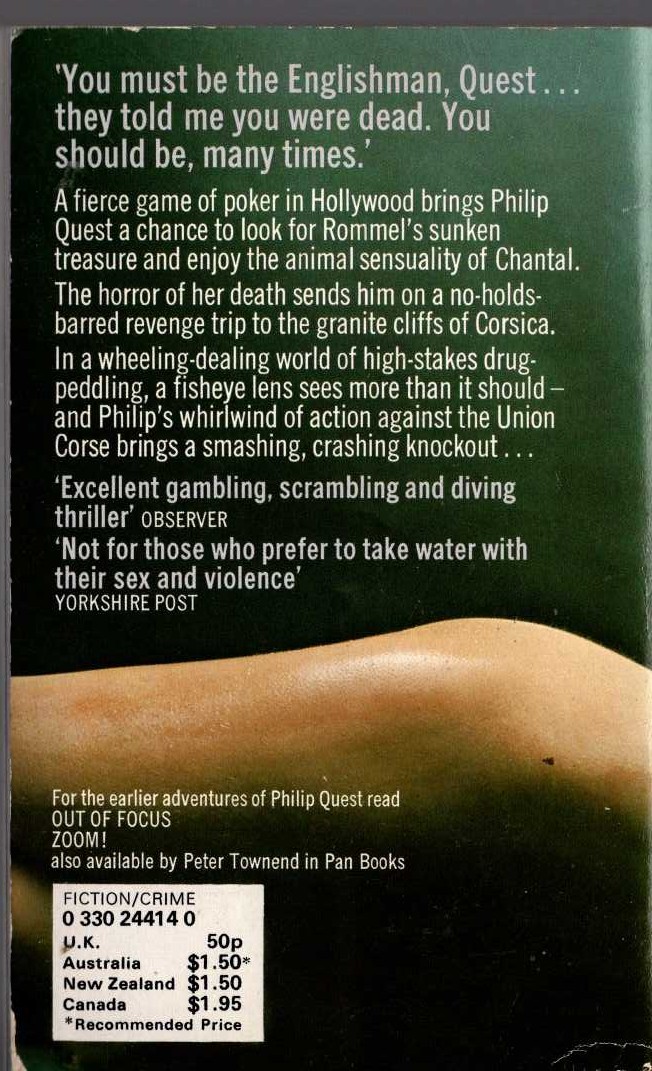 Peter Townend  FISHEYE magnified rear book cover image