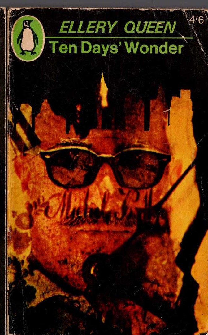 Ellery Queen  TEN DAYS' WONDER front book cover image