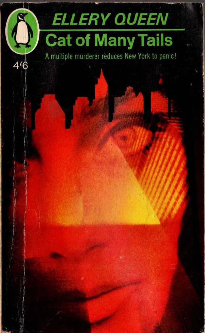 Ellery Queen  CAT OF MANY TALES front book cover image