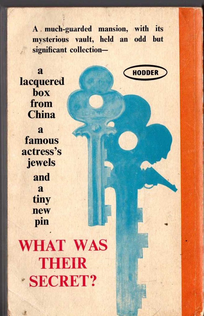 Edgar Wallace  THE CLUE OF THE NEW PIN magnified rear book cover image