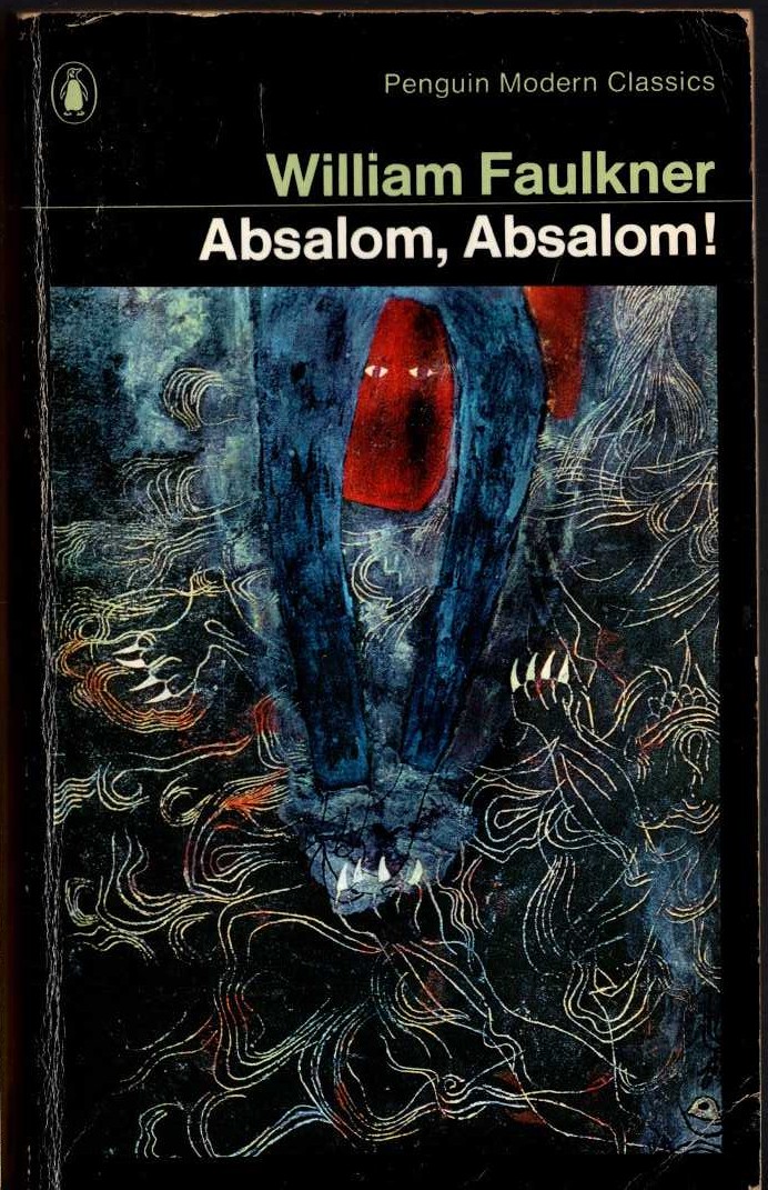 William Faulkner  ABSALOM, ABSALOM! front book cover image