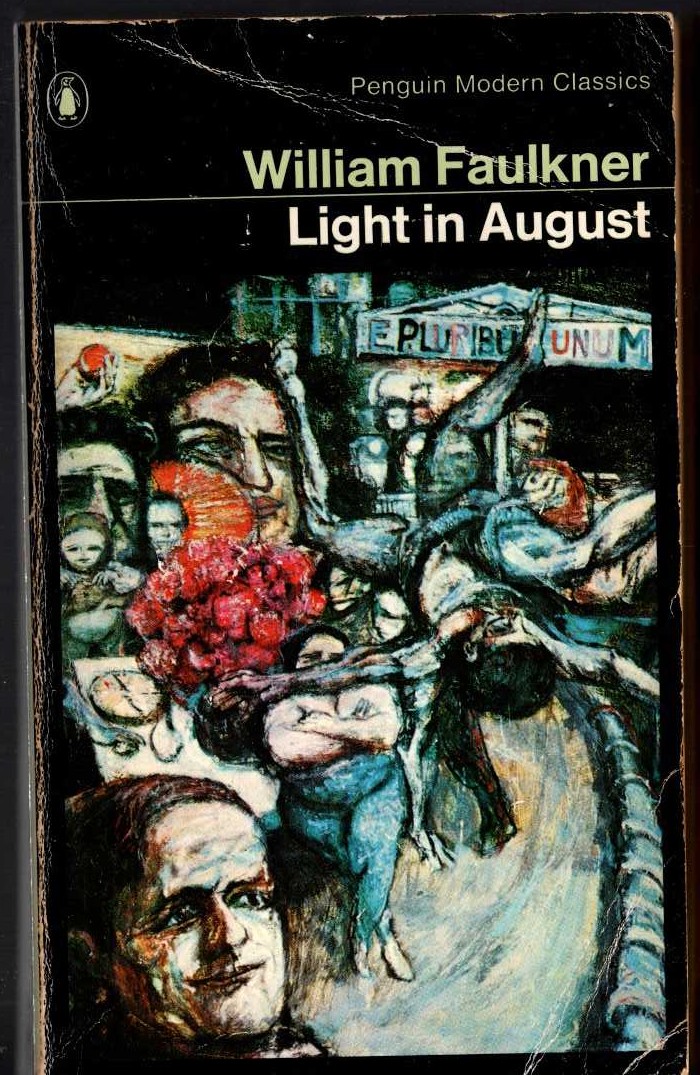 William Faulkner  LIGHT IN AUGUST front book cover image