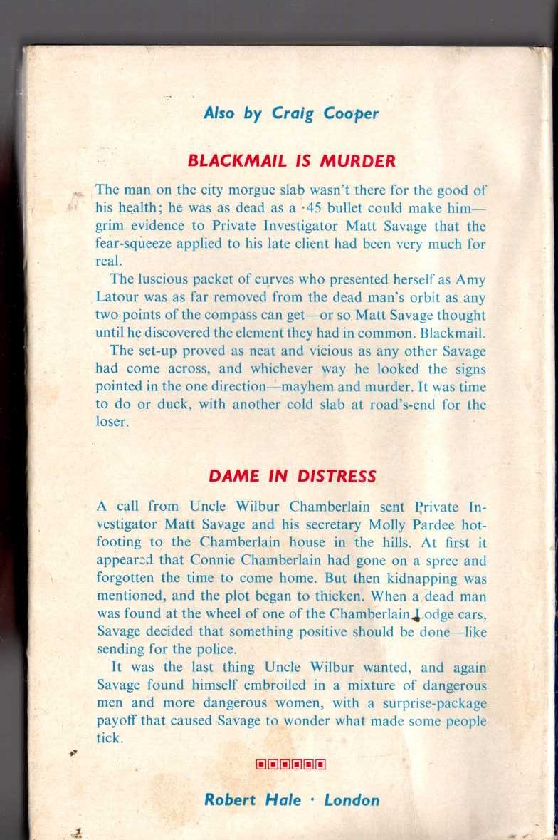 YOU'LL DIE LAUGHING magnified rear book cover image