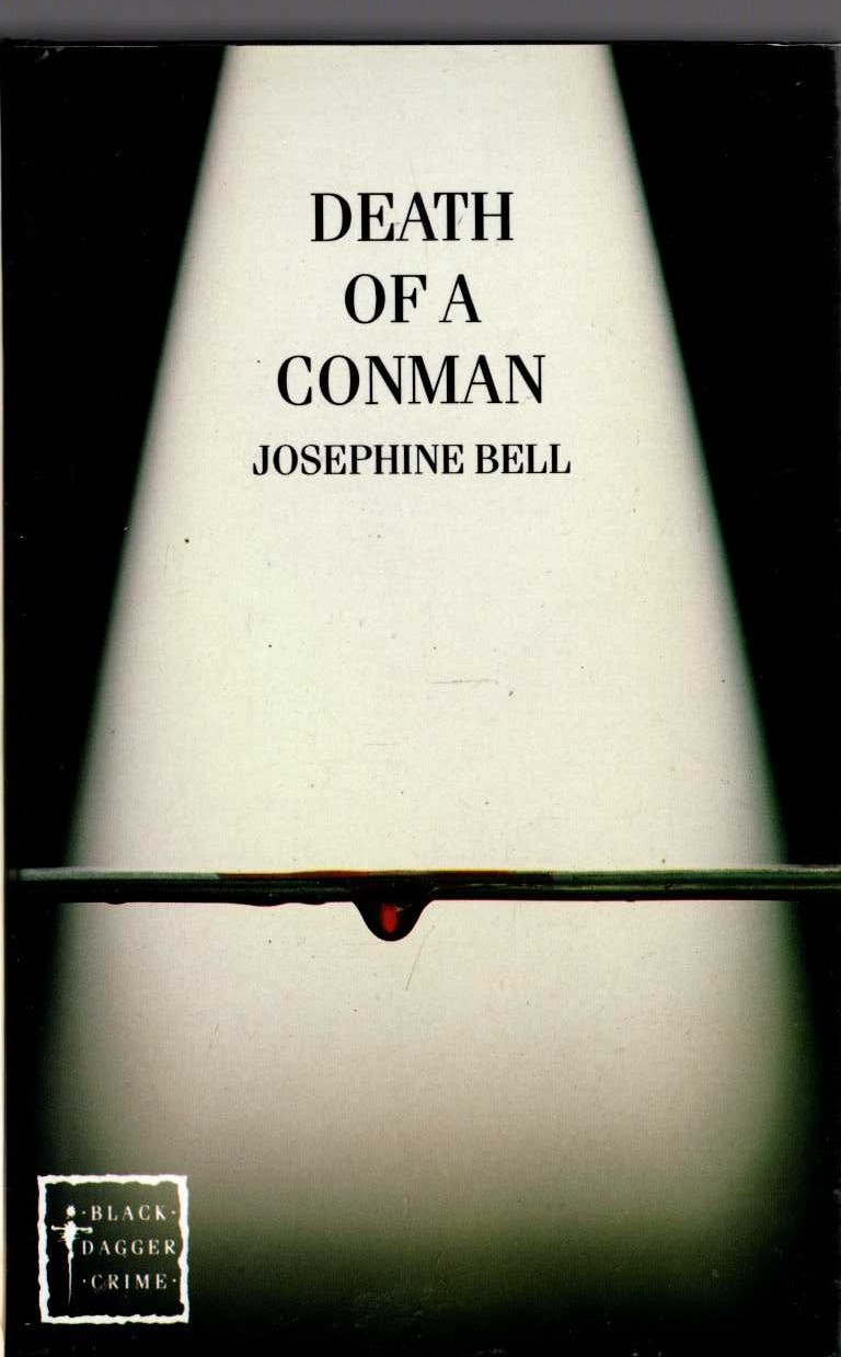 DEATH OF A CONMAN front book cover image