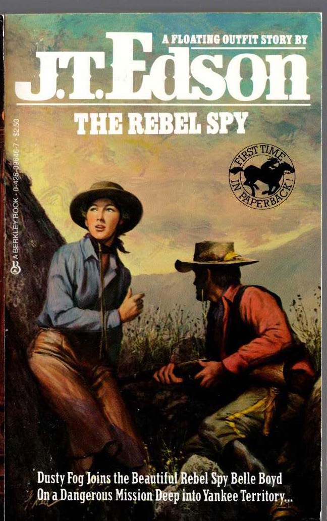J.T. Edson  THE REBEL SPY front book cover image
