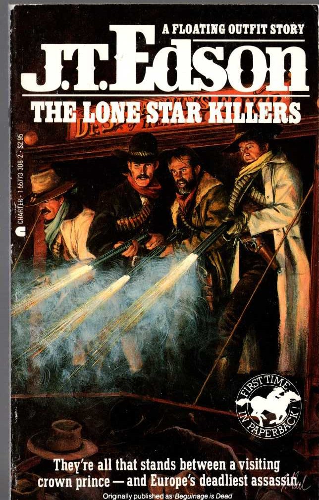J.T. Edson  THE LONE STAR KILLERS [ U.K. title: BEGUINAGE IS DEAD] front book cover image