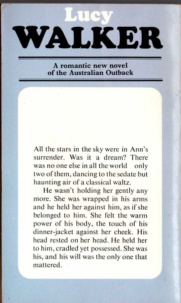 Lucy Walker  REACHING FOR THE STARS magnified rear book cover image