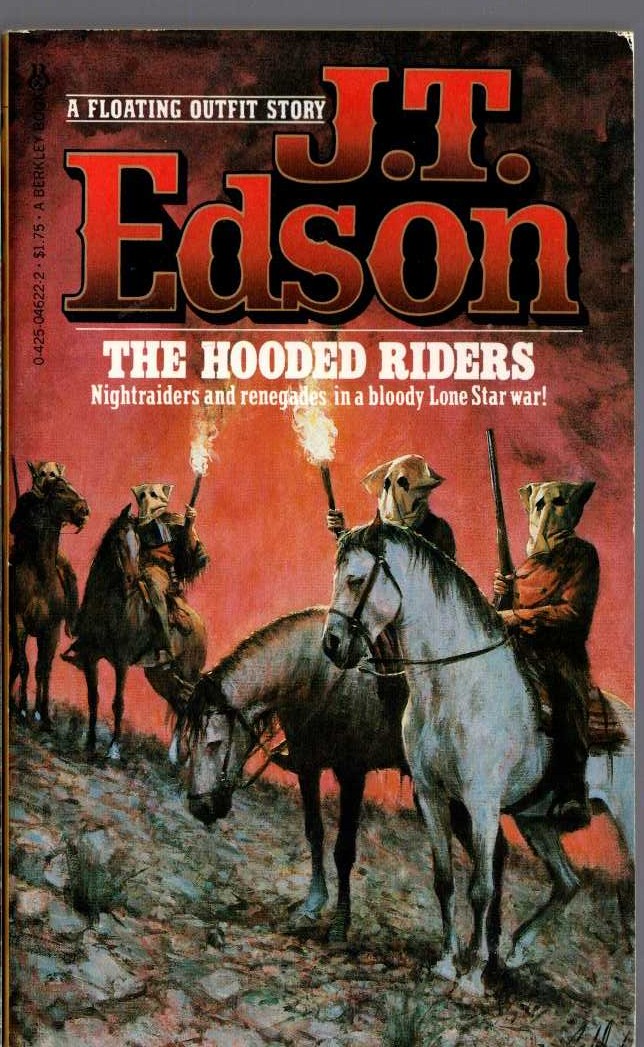 J.T. Edson  THE HOODED RIDERS front book cover image