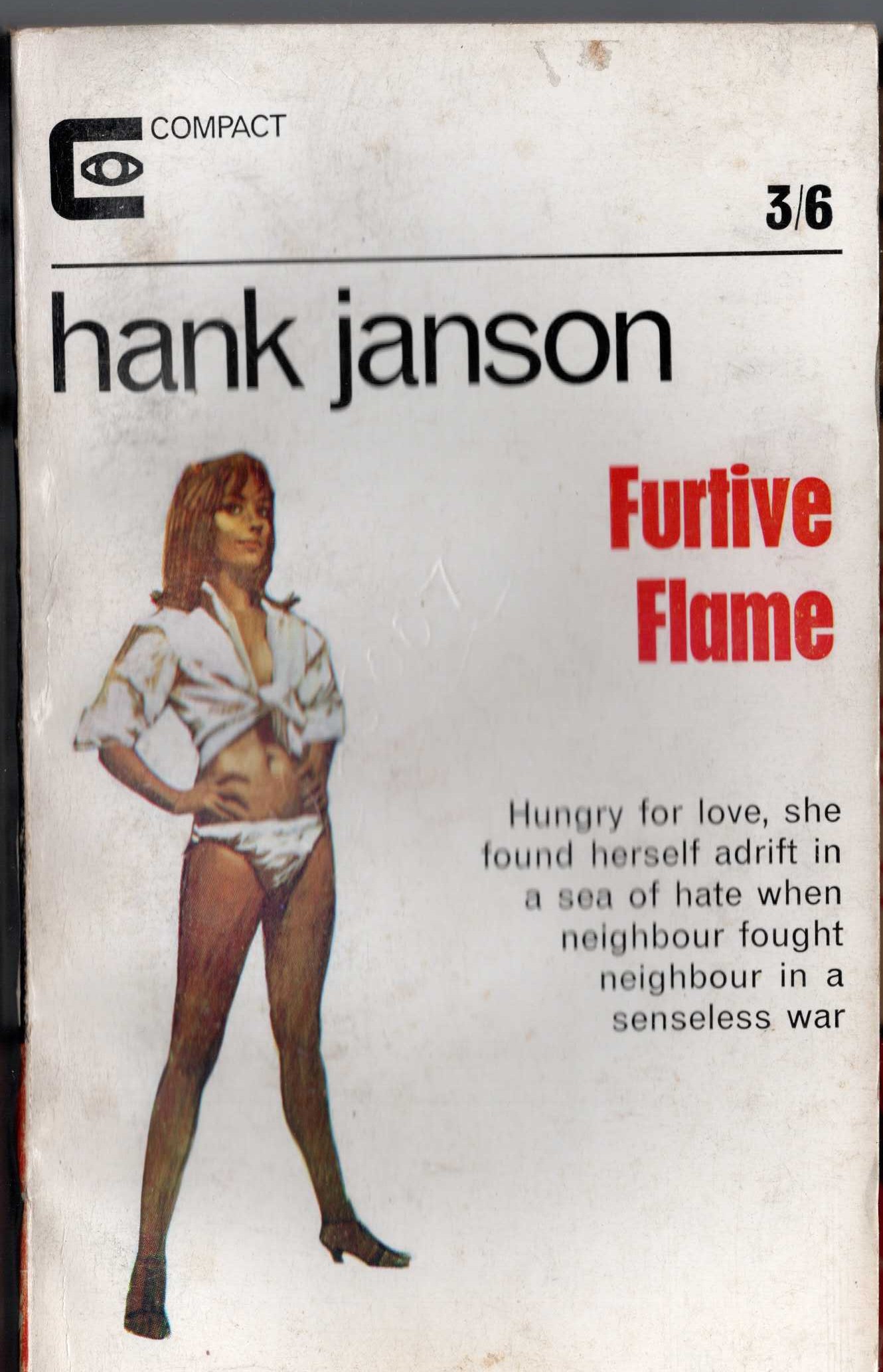 Hank Janson  FURTIVE FLAME front book cover image