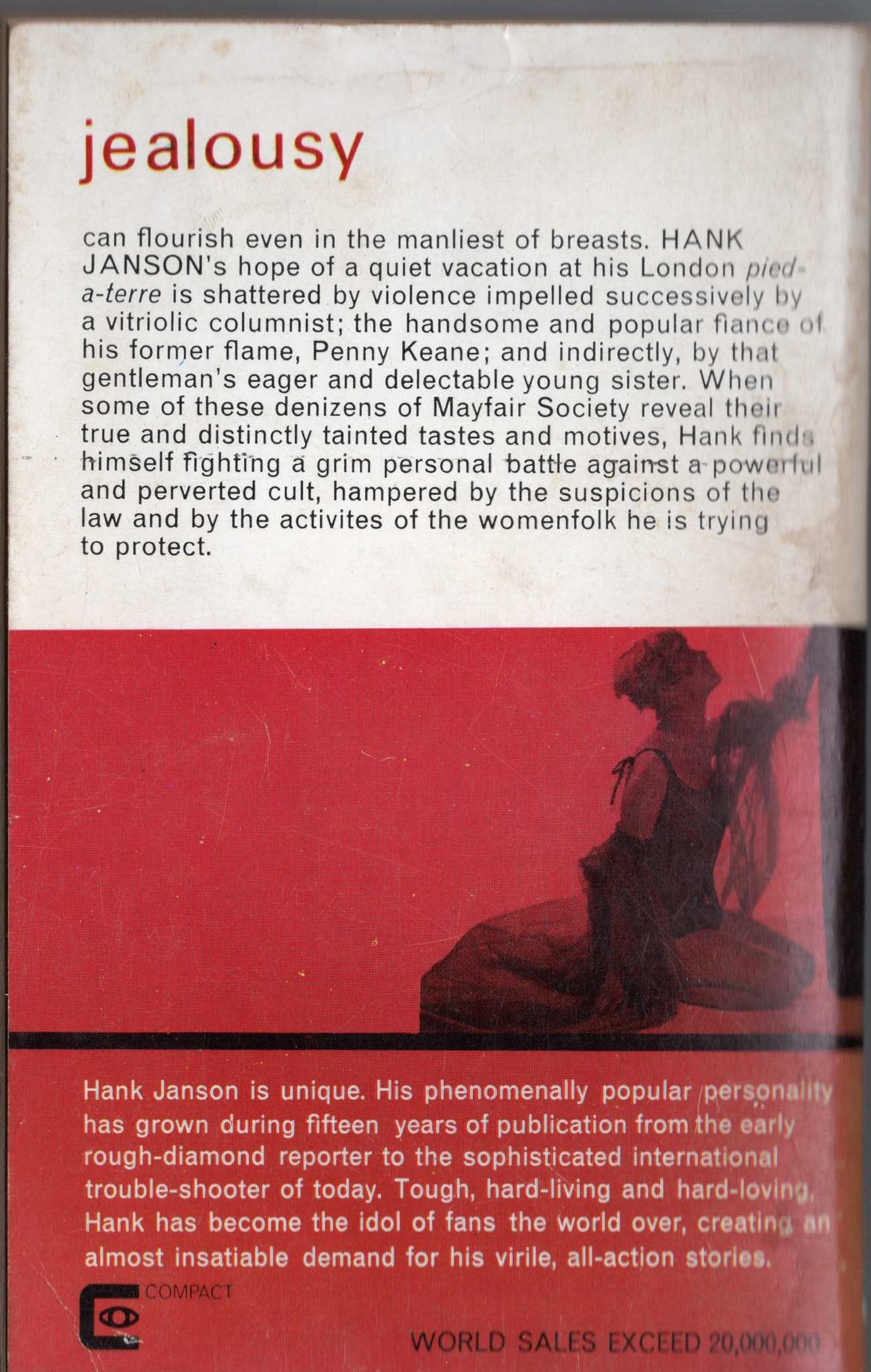 Hank Janson  MAYFAIR SLAYRIDE magnified rear book cover image