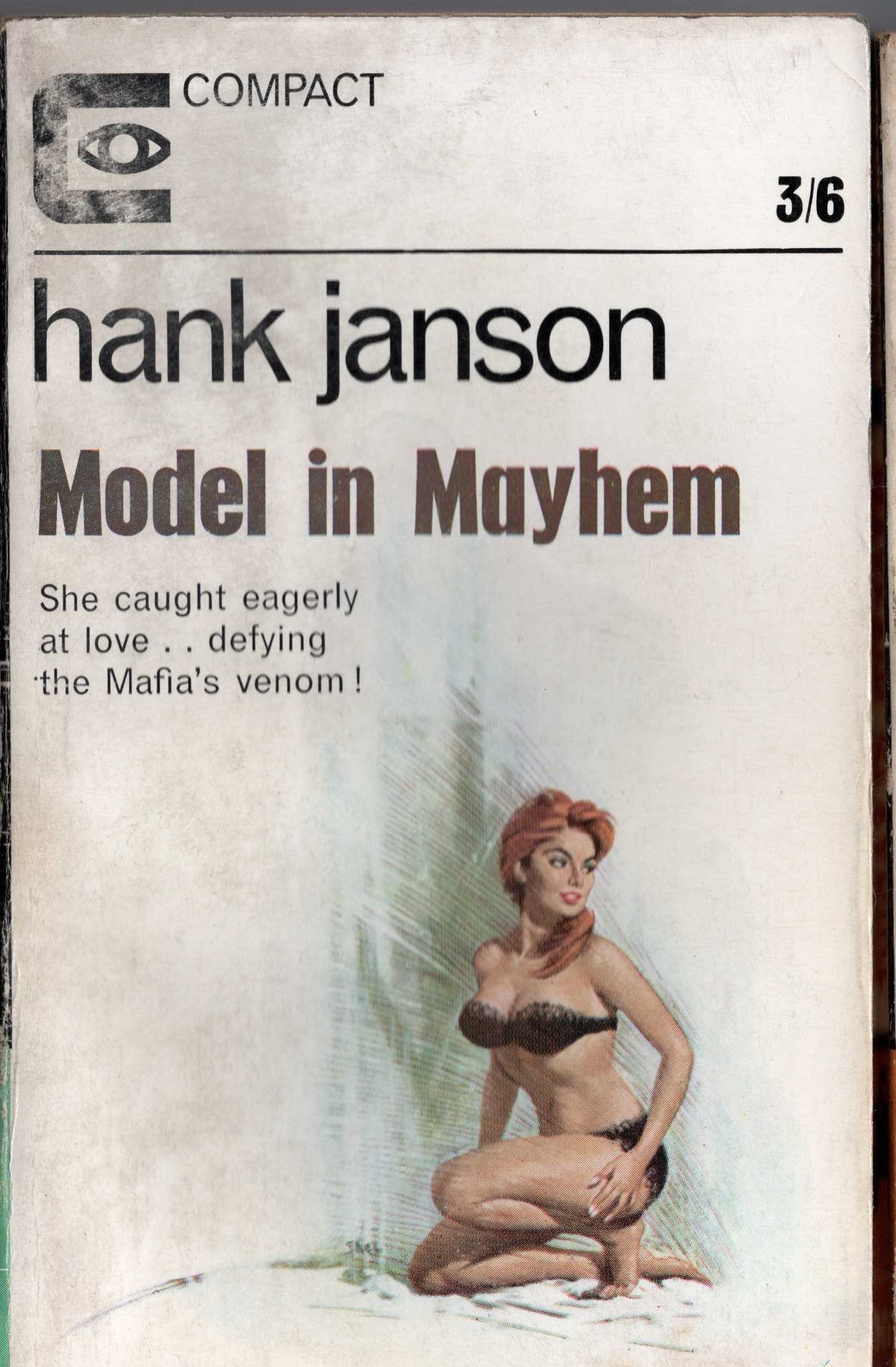 Hank Janson  MODEL IN MAYHEM front book cover image
