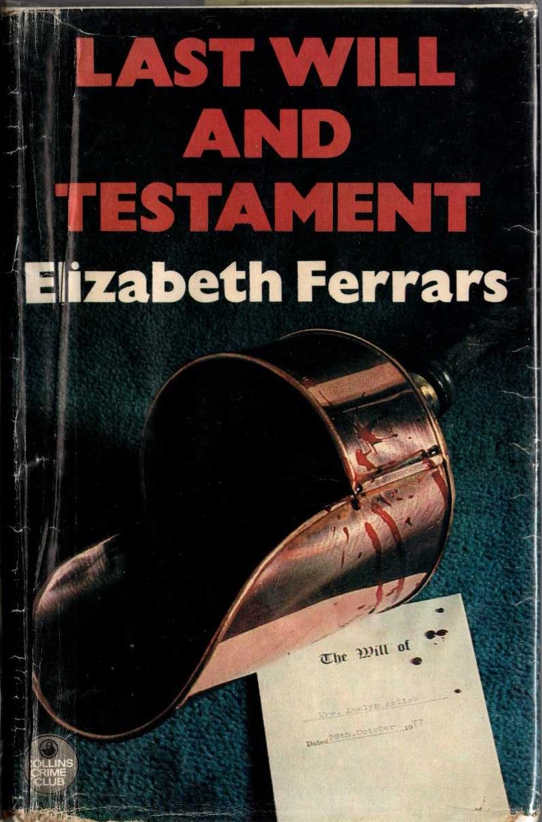 LAST WILL AND TESTAMENT front book cover image