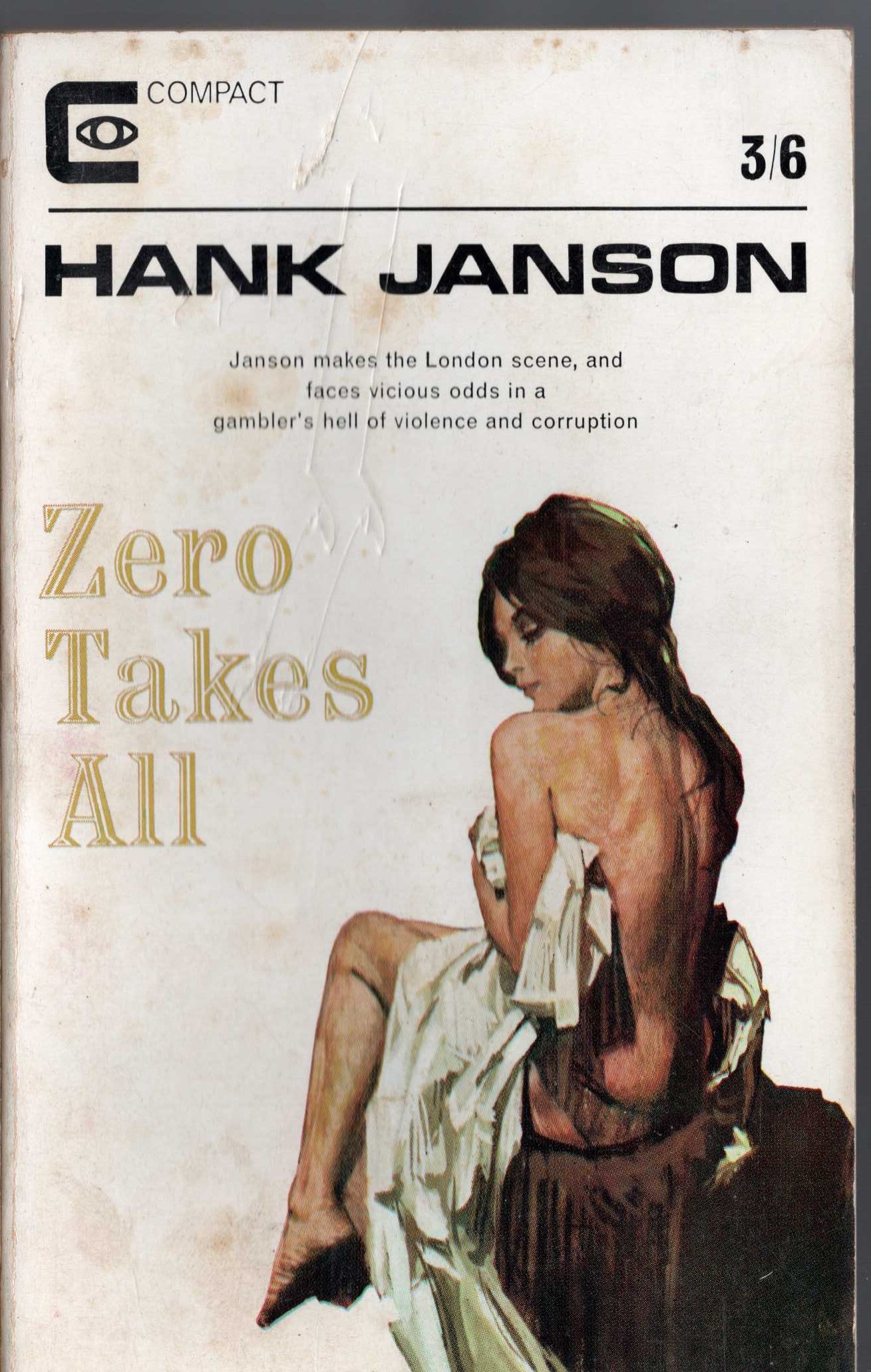 Hank Janson  ZERO TAKES ALL front book cover image