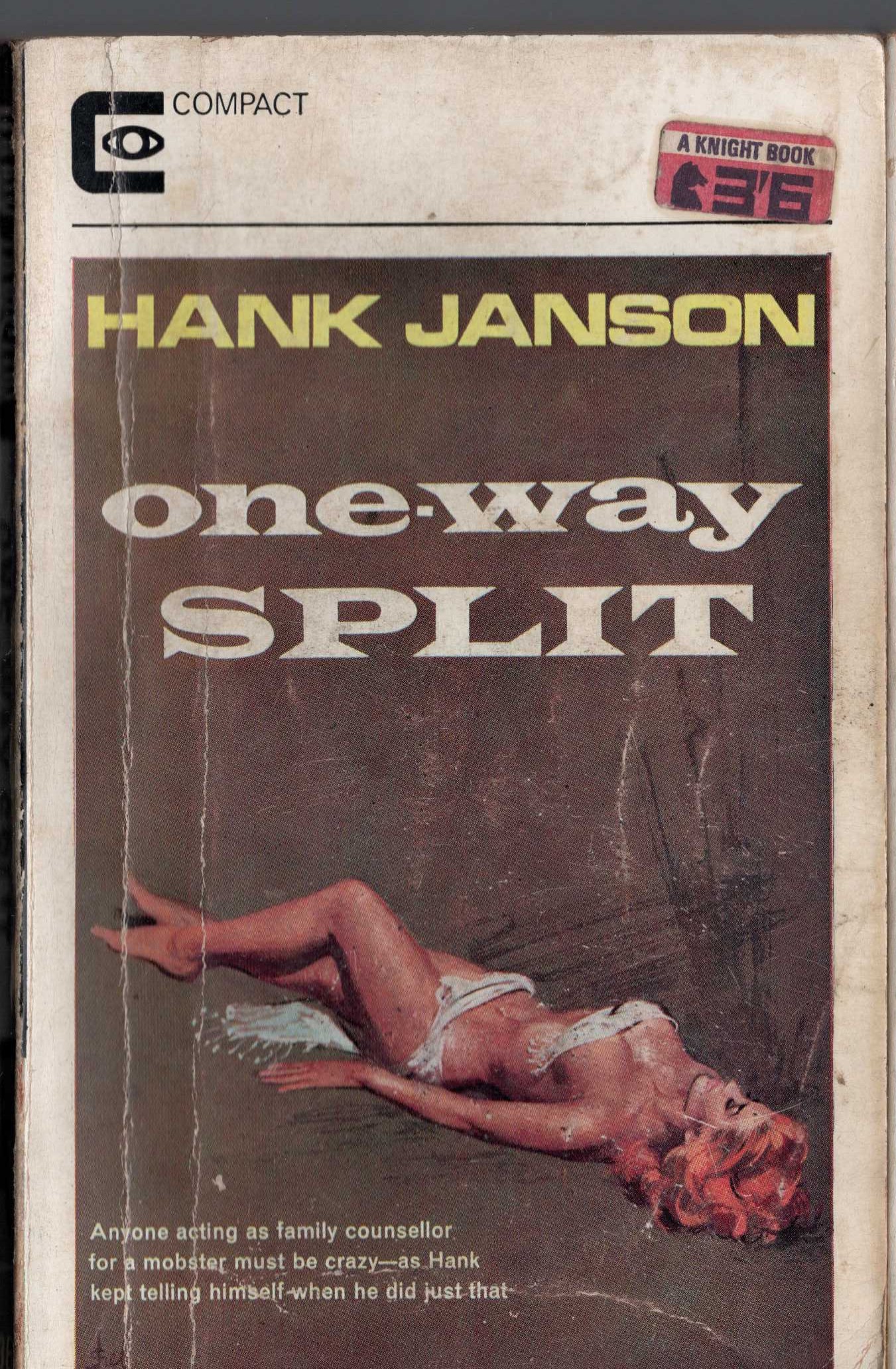 Hank Janson  ONE-WAY SPLIT front book cover image