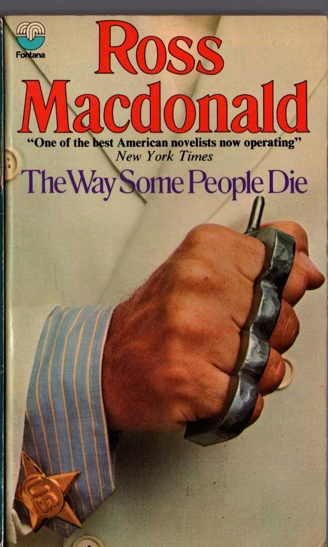 Ross Macdonald  THE WAY SOME PEOPLE DIE front book cover image