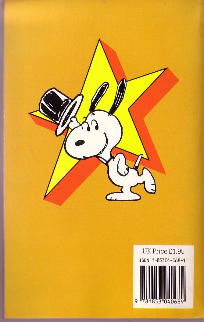 Charles M. Schulz  SNOOPY AS THE DOG-DISH GOURMET magnified rear book cover image