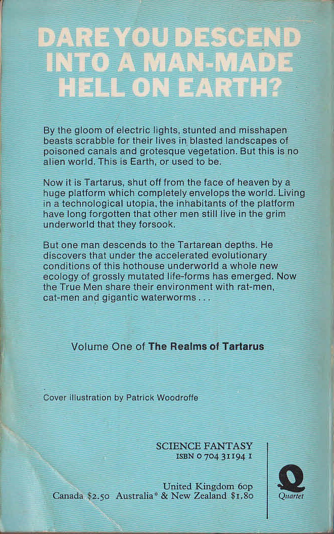 Brian Stableford  THE FACE OF HEAVEN magnified rear book cover image
