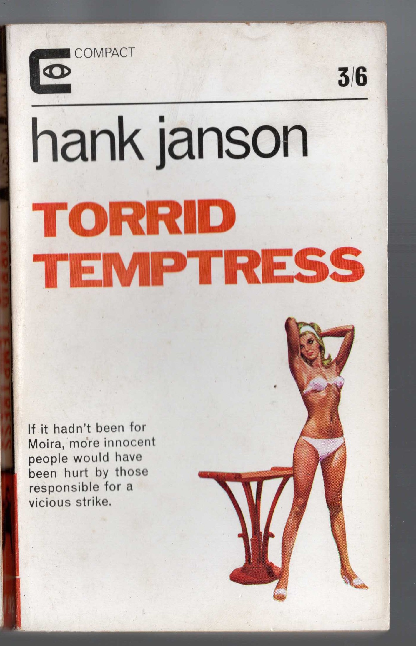 Hank Janson  TORRID TEMPTRESS front book cover image