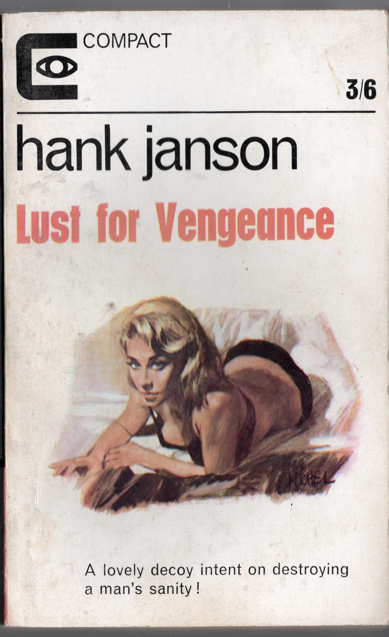 Hank Janson  LUST FOR VENGEANCE front book cover image
