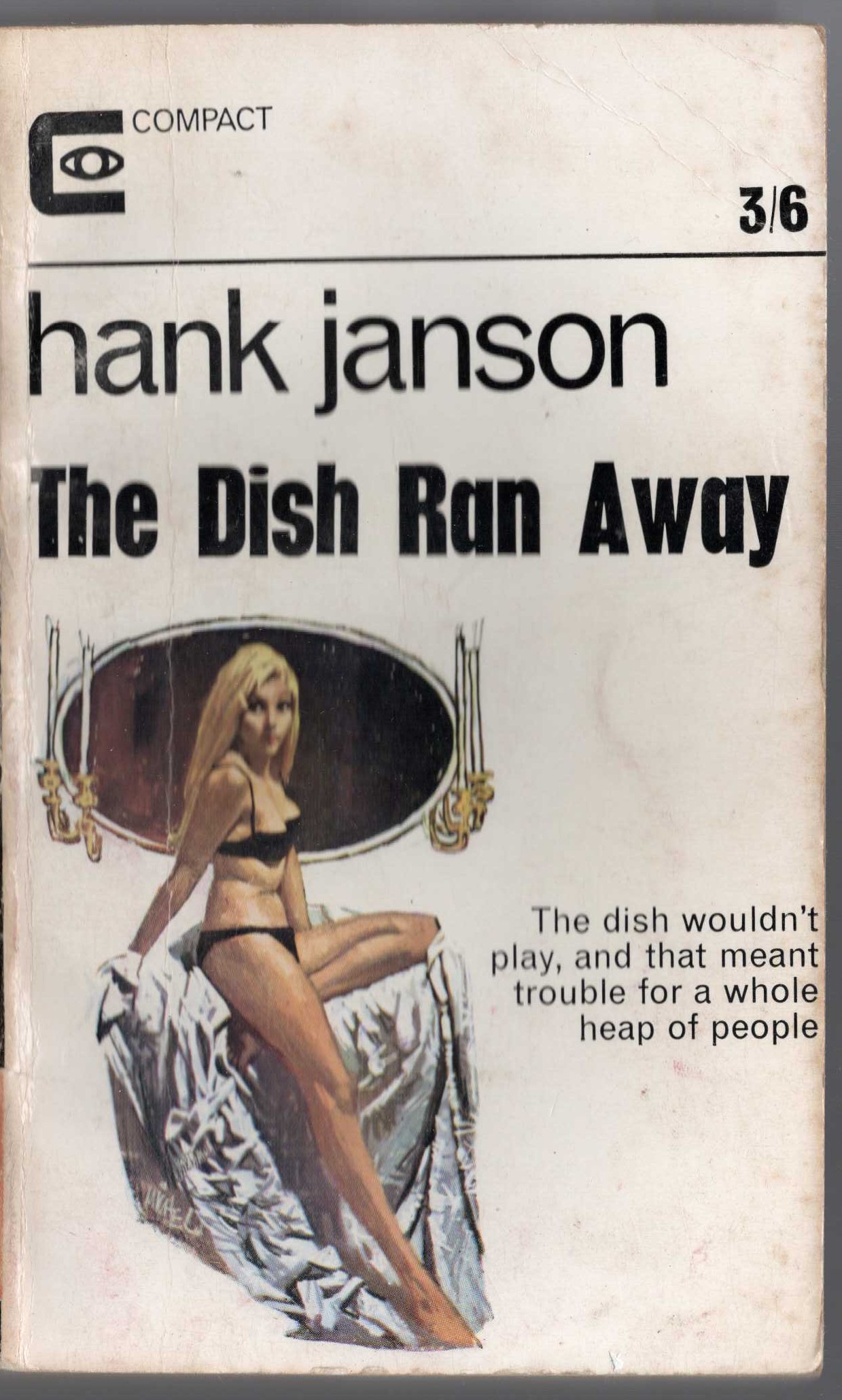 Hank Janson  THE DISH RAN AWAY front book cover image