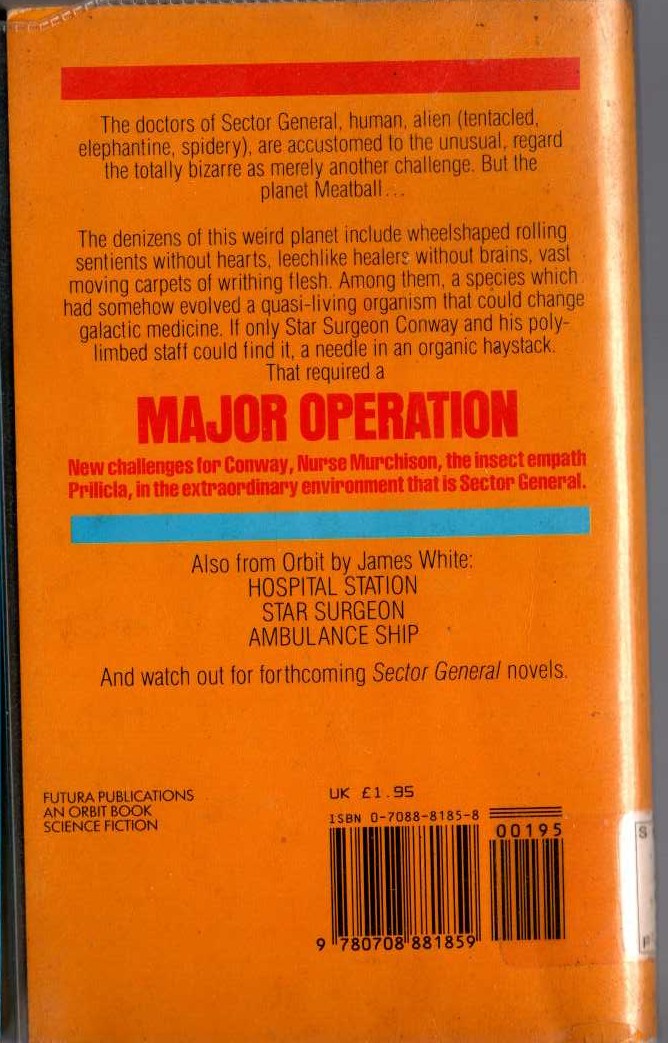 James White  MAJOR OPERATION magnified rear book cover image