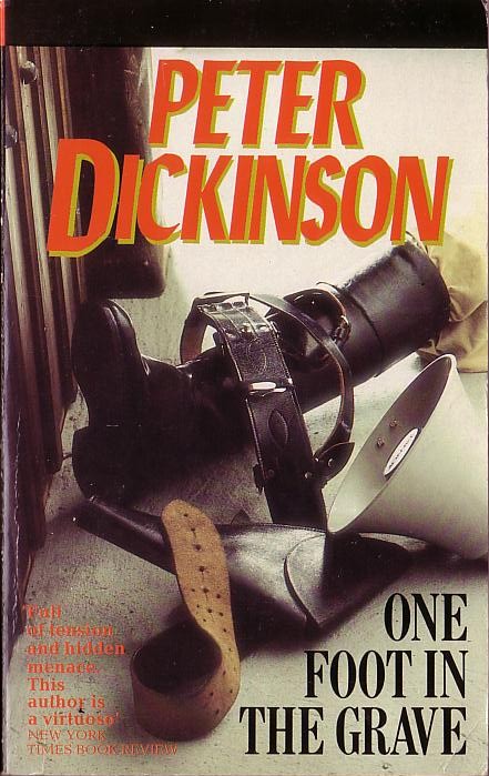 Peter Dickinson  ONE FOOT IN THE GRAVE front book cover image