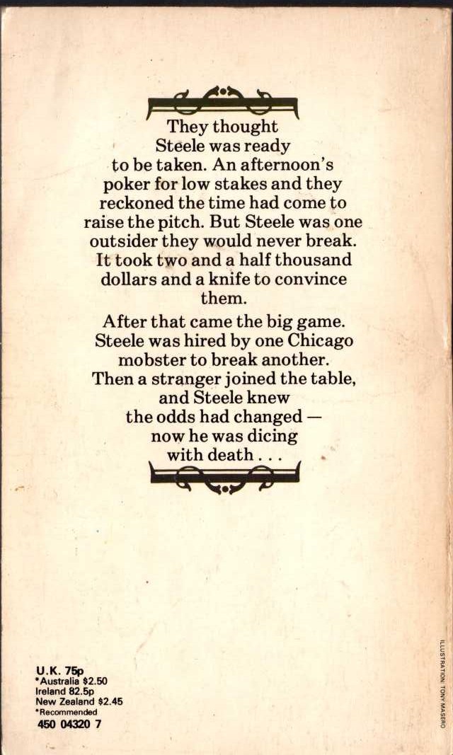 George G. Gilman  ADAM STEELE 22: THE BIG GAME magnified rear book cover image