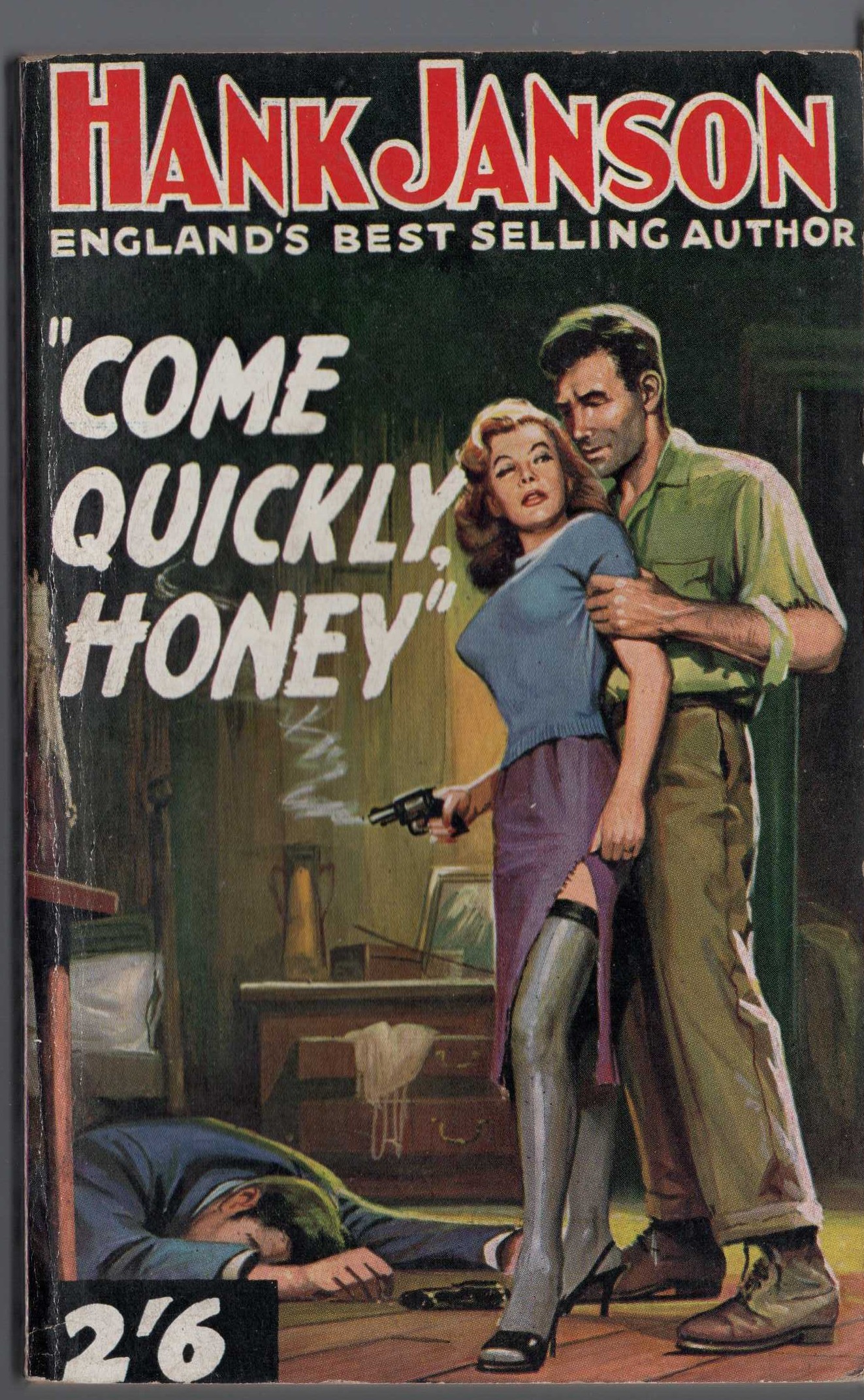 Hank Janson  COME QUICKLY, HONEY front book cover image