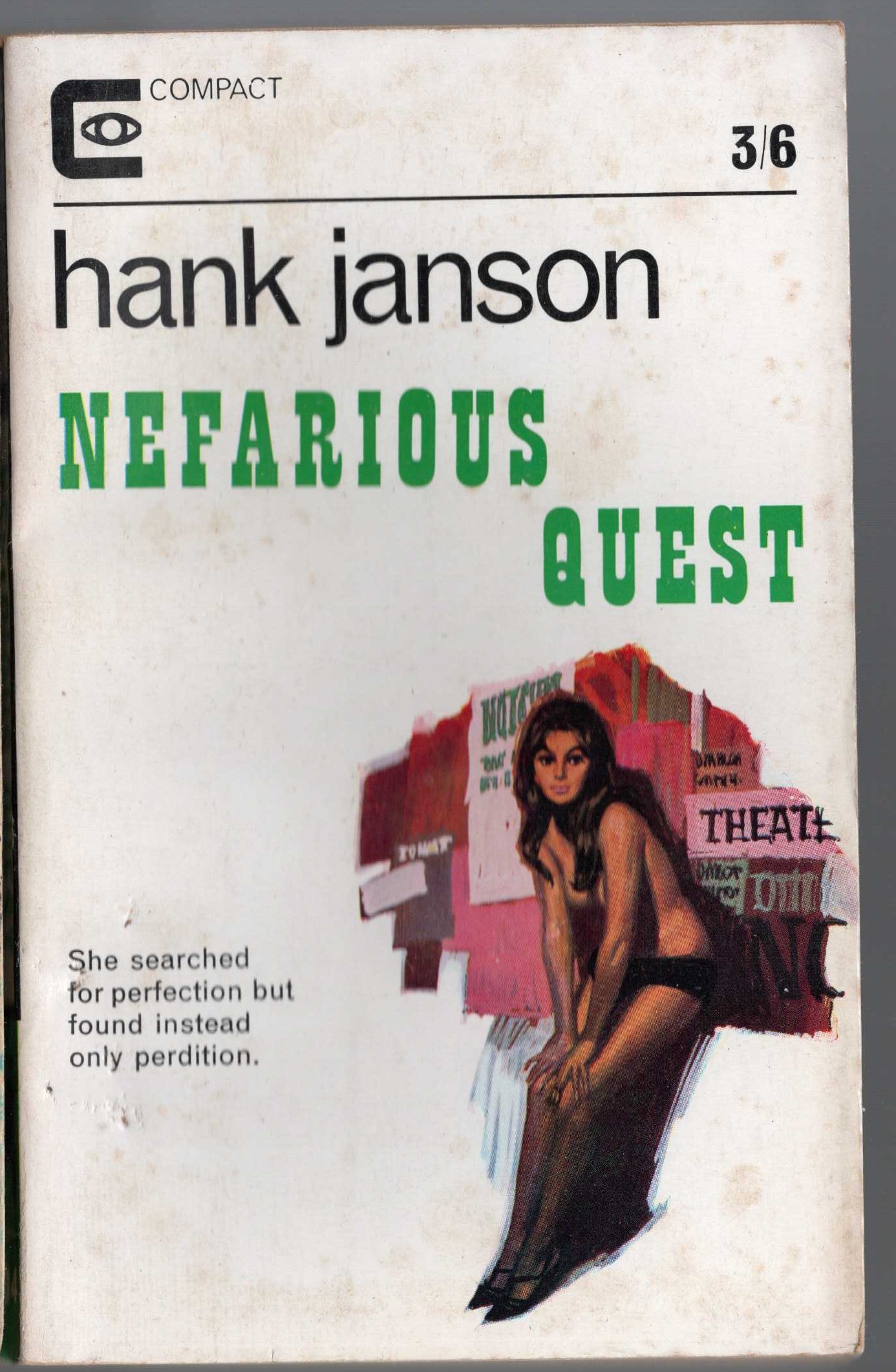 Hank Janson  NEFARIOUS QUEST front book cover image