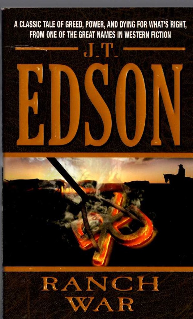 J.T. Edson  RANCH WAR front book cover image
