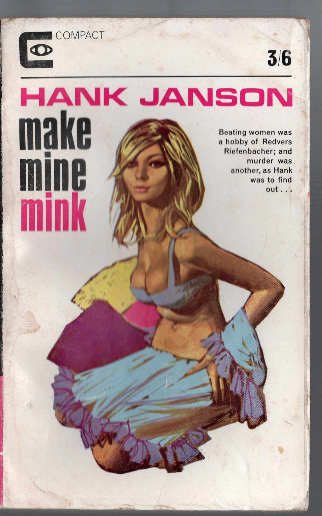 Hank Janson  MAKE MINE MINK front book cover image