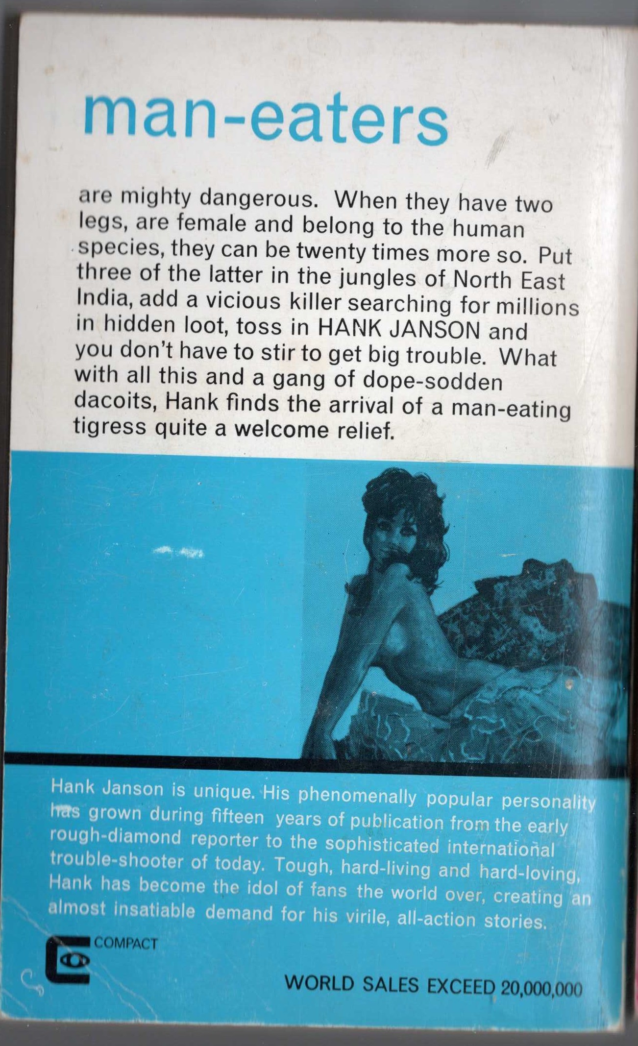 Hank Janson  CATCH ME A RENEGADE magnified rear book cover image