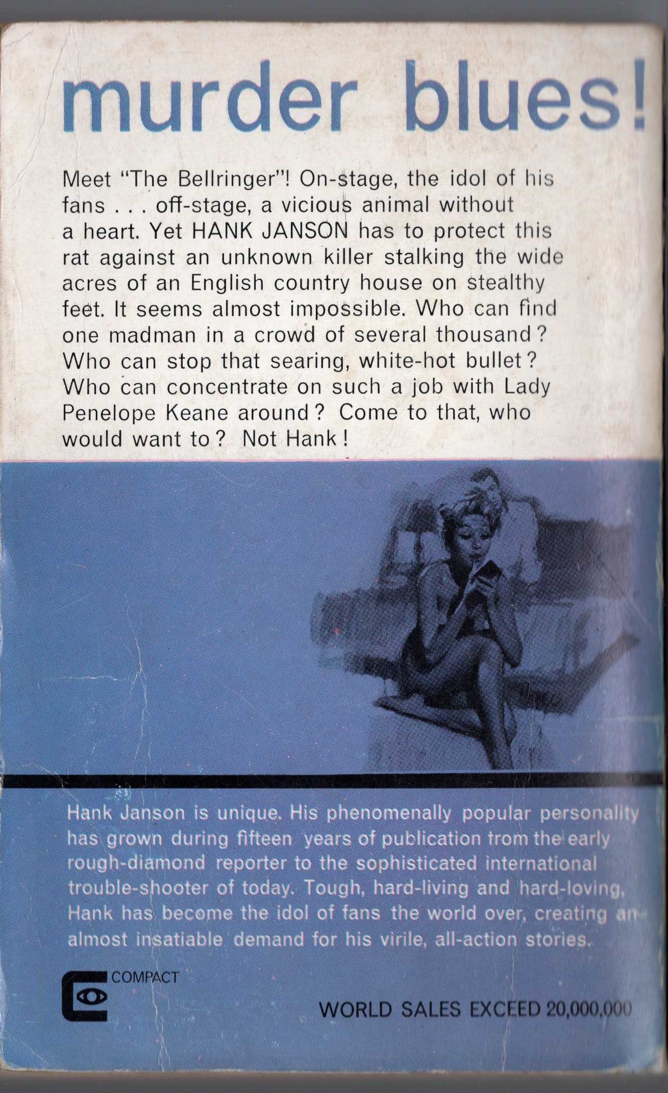 Hank Janson  JAZZ JUNGLE magnified rear book cover image