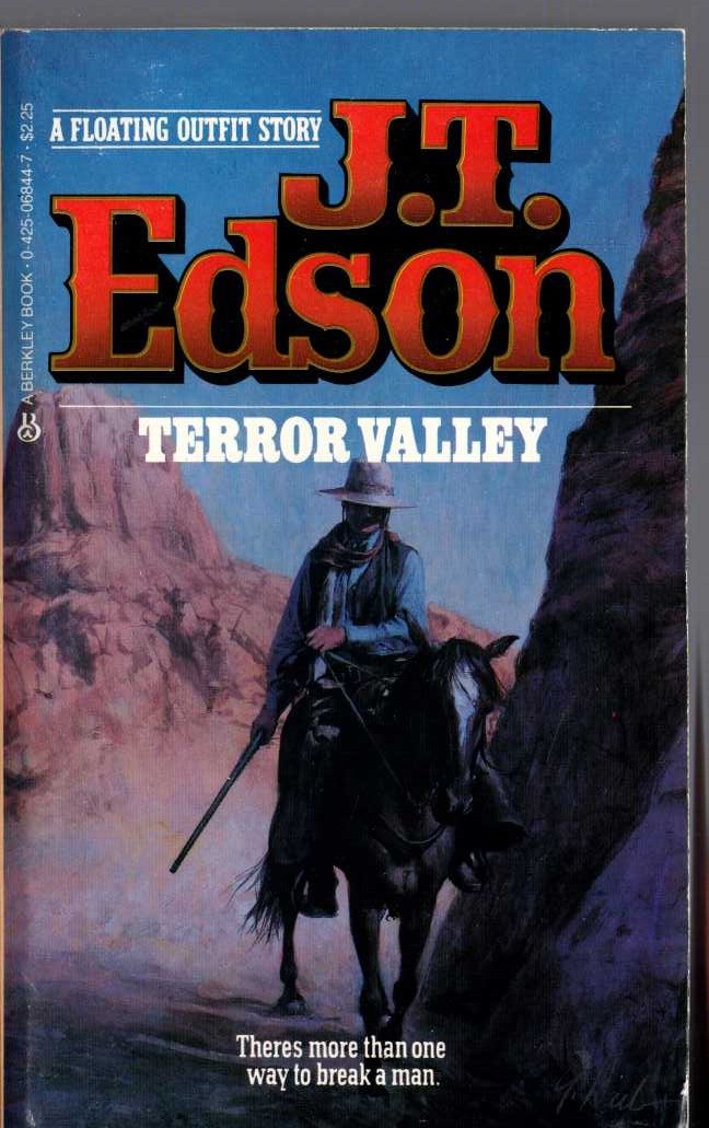 J.T. Edson  TERROR VALLEY front book cover image