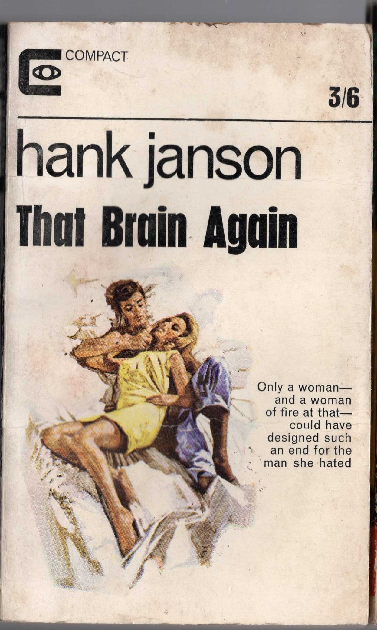 Hank Janson  THAT BRAIN AGAIN front book cover image