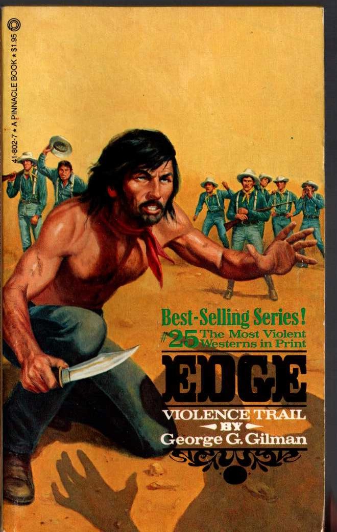 George G. Gilman  EDGE 25: VIOLENCE TRAIL front book cover image