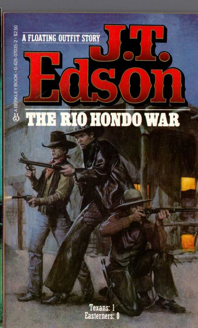 J.T. Edson  THE RIO HONDO WAR front book cover image