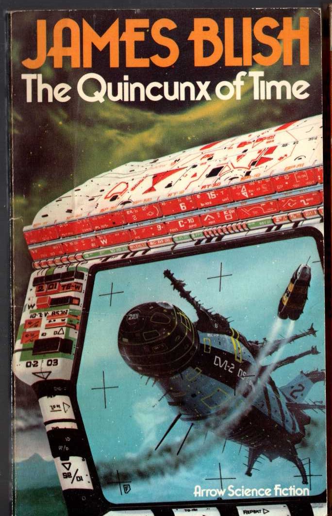 James Blish  THE QUINCUNX OF TIME front book cover image